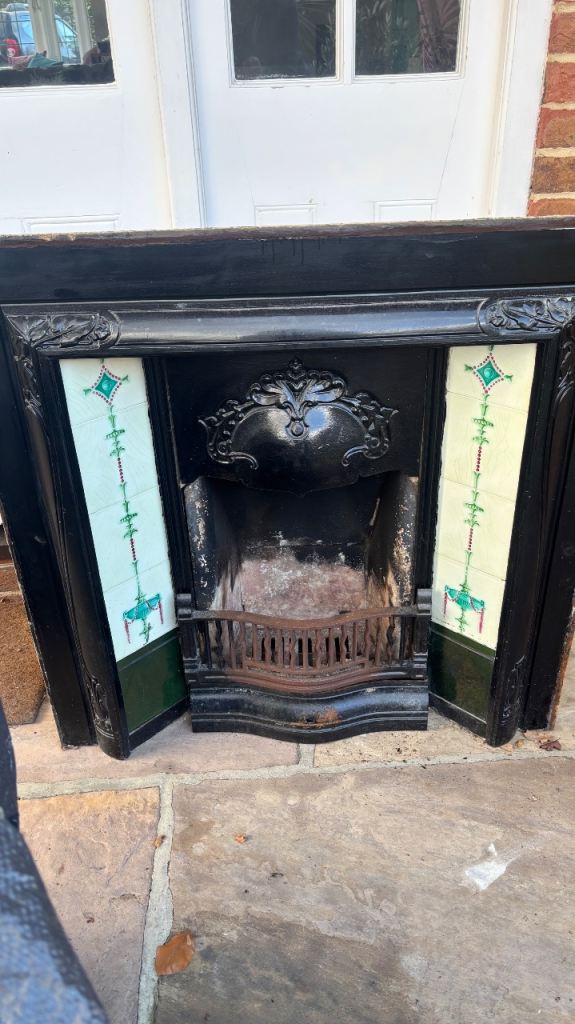 Cast iron fireplace