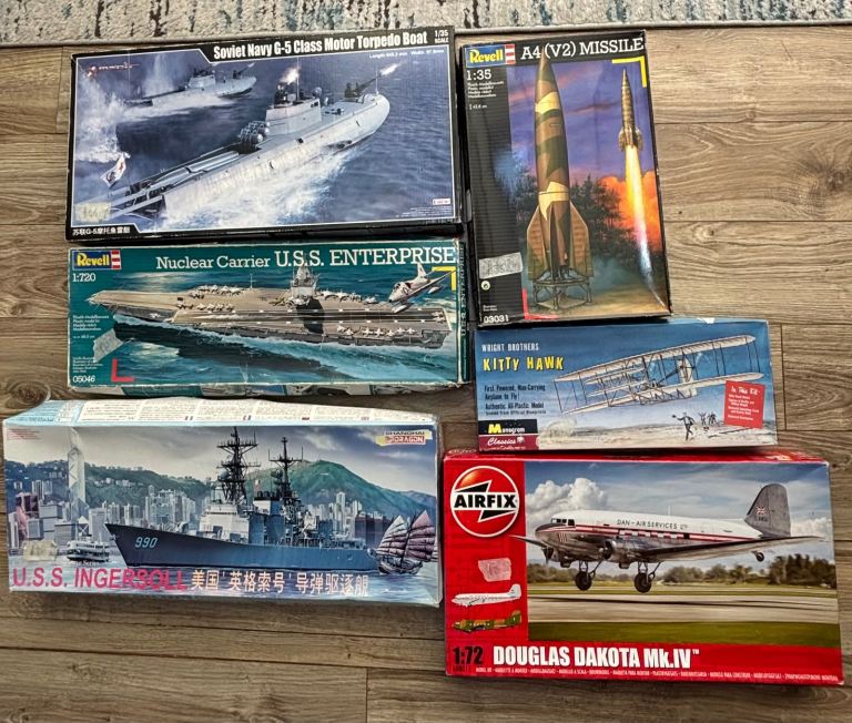 Selection of model kits