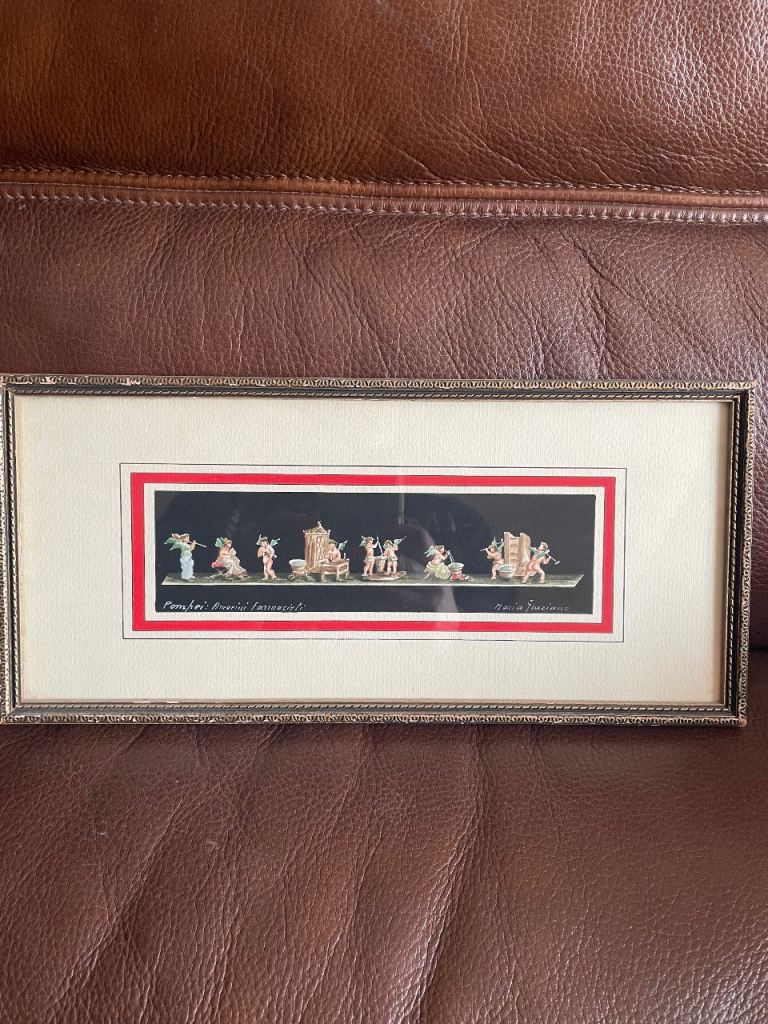 Signed mid century painting 