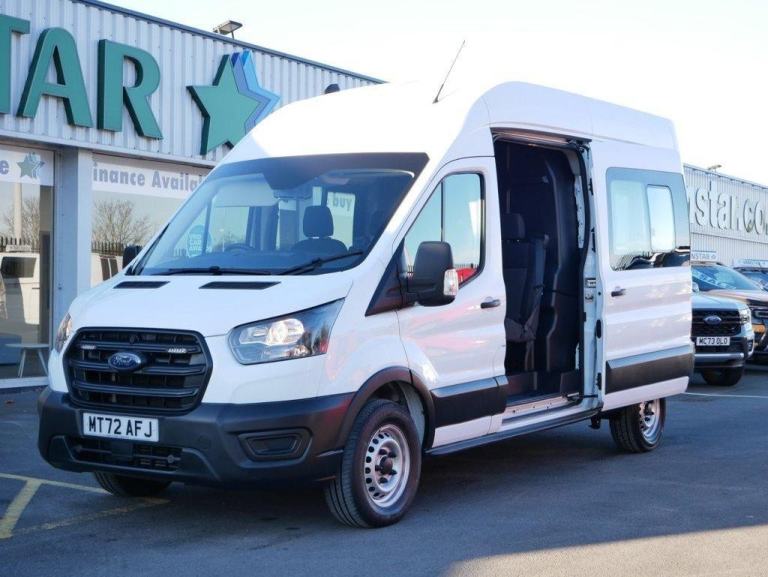 72 FORD TRANSIT 350 RWD 2.0 EBL 130 BHP LONG H3 EXTRA HIGH CREWCAB