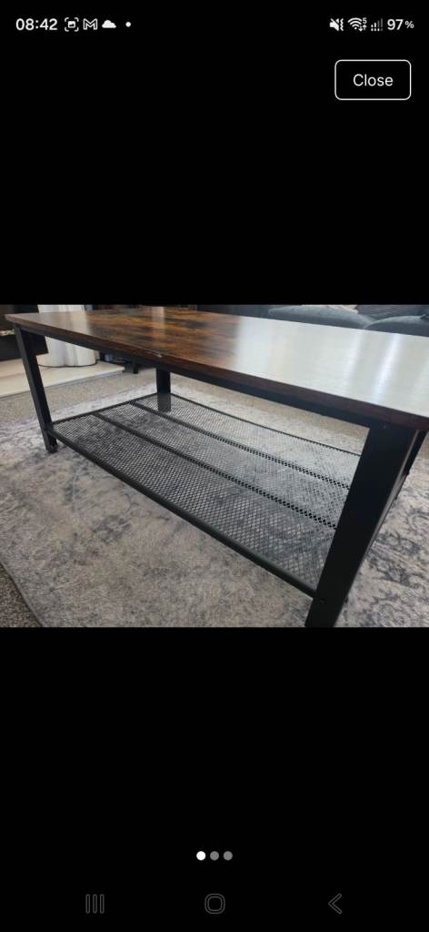 Industrial style coffee table 