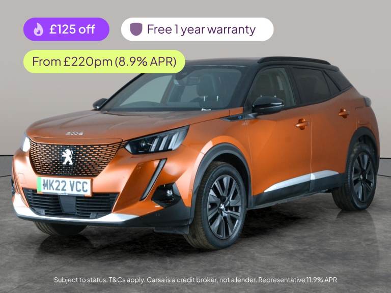 2022 Peugeot E-2008 50kWh GT Premium SUV 5dr Electric Auto (7kW Charger) (136 ps) - LED - REVER S...