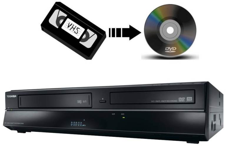 Toshiba DVR19KB DVD VCR Recorder Freeview 1080p Combi - COPY VHS to DVD, HDMI, Fully Working