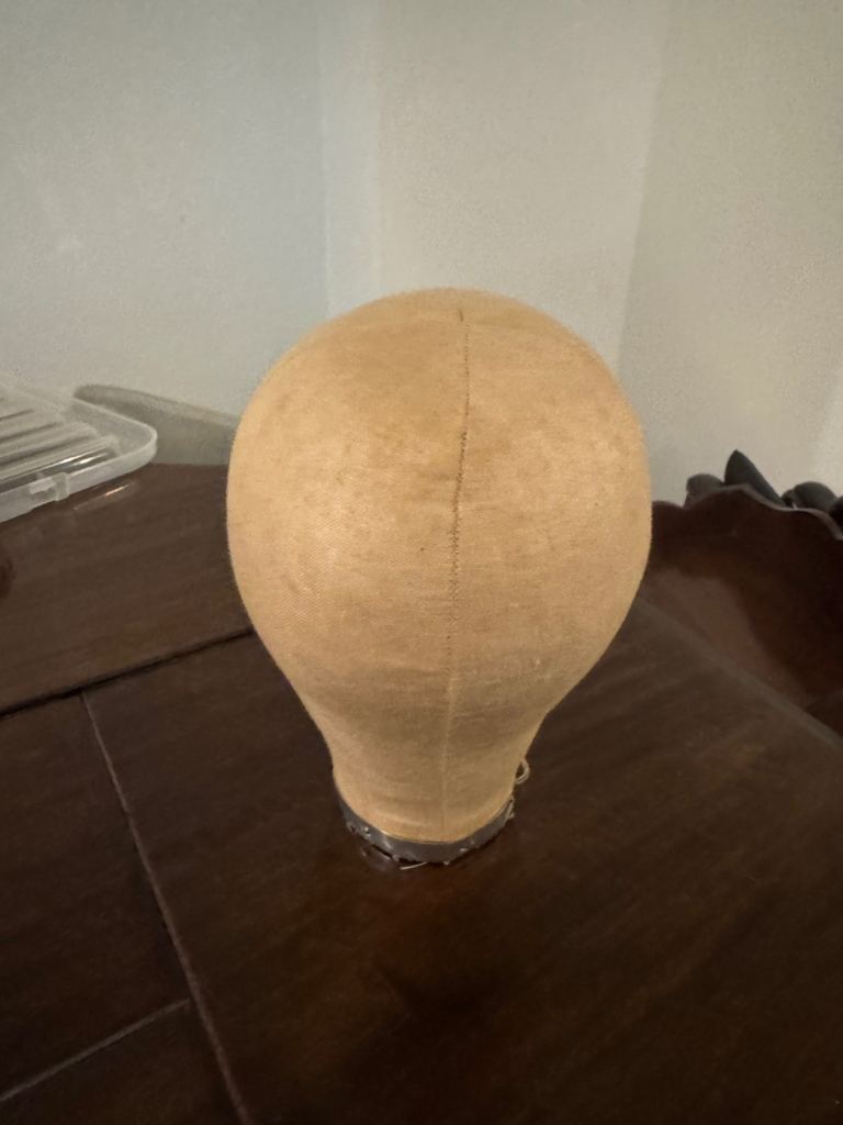 Vintage Wig Block & Gee Wig Block Holder 