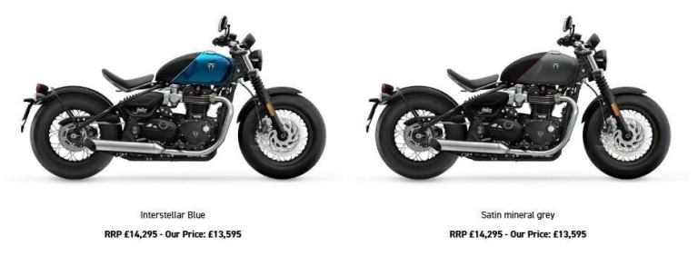 2026 New Un-Registered Triumph Bonneville Bobber Motorcycle 