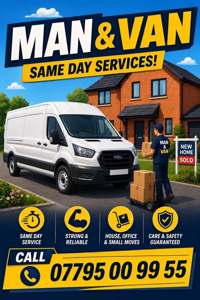 Man & Van Service - Same Day! 