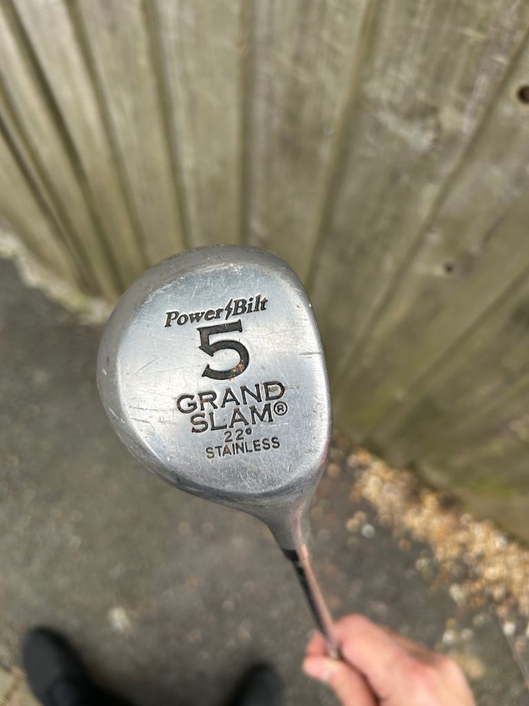 Grand slam Powerblitz 22 deg stainless driving iron wood 5 golf club