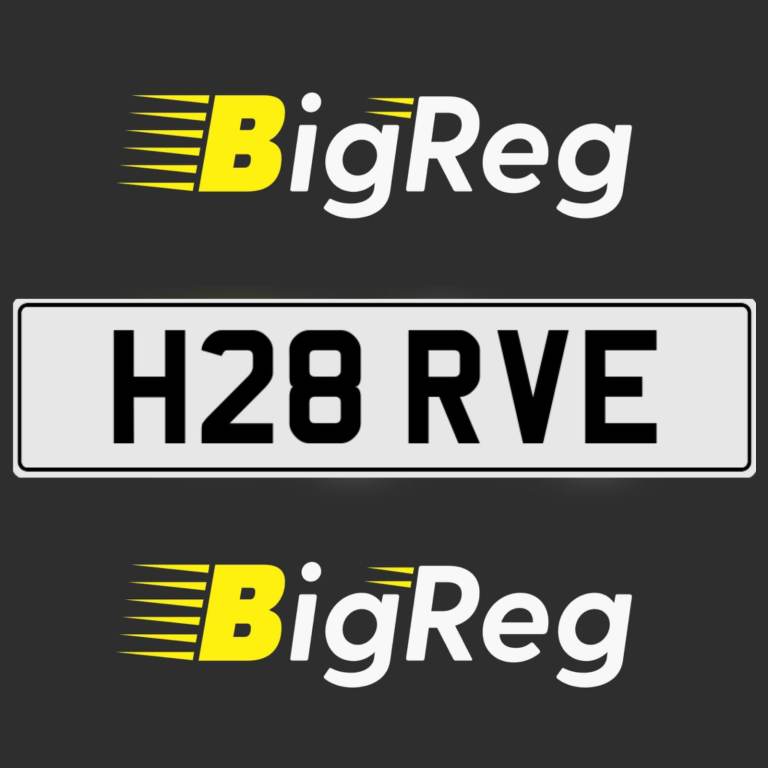 H28 RVE HARVE HARVEY PRIVATE PERSONAL REGISTRATION CHERISHED CAR NUMBER PLATE