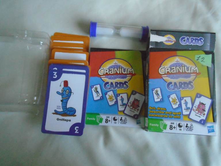 Cranium Card Game for the family, act draw describe and spell backwards - unused 