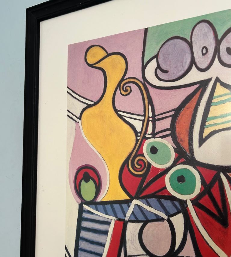 Large Framed Print Picasso Yellow Jug H34in/87cm W26/66cm Good Condition  C336*