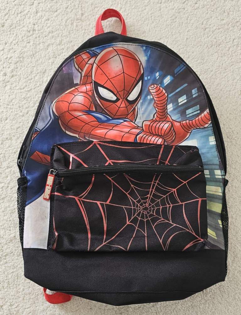 Spiderman Two Zip Backpack for Nursery or School