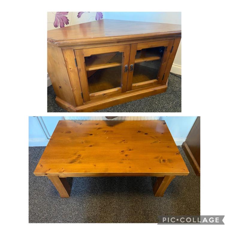 TV unit and Coffee table Both for £60