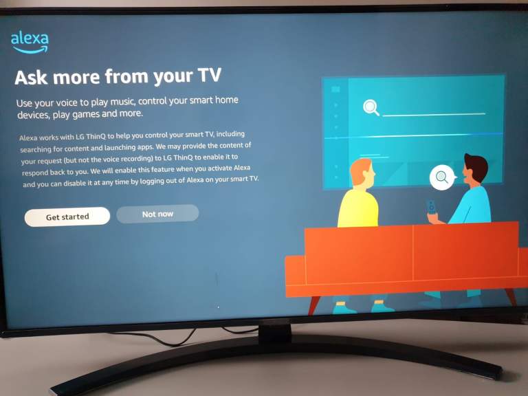 Smart LG 4K UHD 43inch HDR Tv with Alexa and Google Assistant builtin 