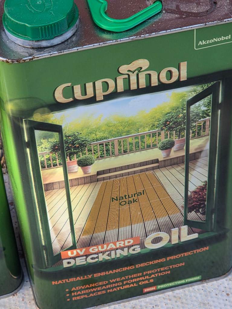 Cuprinol UV Guard Decking Oil - Natural Oak, NEW