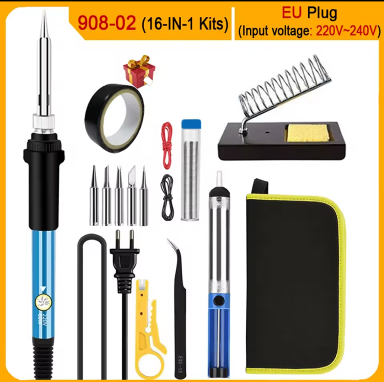 Soldering Iron Kit 908-02 (16-in-1) EU Plug