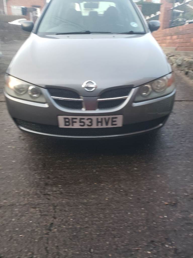 Nissan, ALMERA, 64k miles, 2003 53 Reg, Manual, 1497 (cc), 5 doors Mot 0ctober 26 no advisories