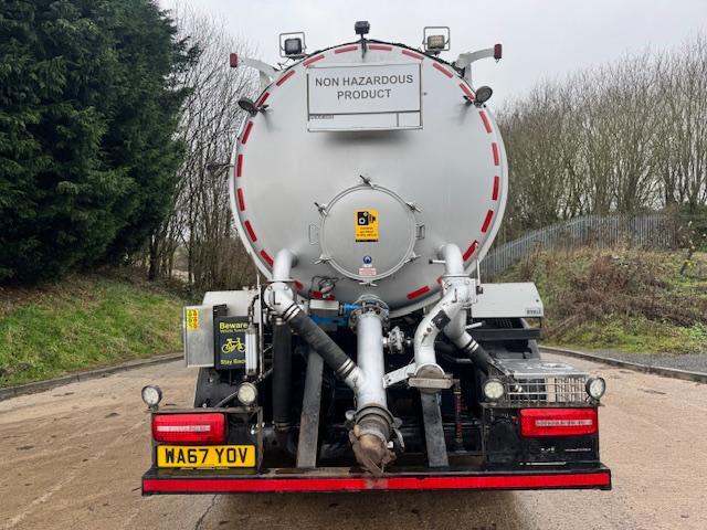 2017 67 DAF CF 440 E6 8x2 Whale stainless steel 18184ltr vac tanker Molex pump