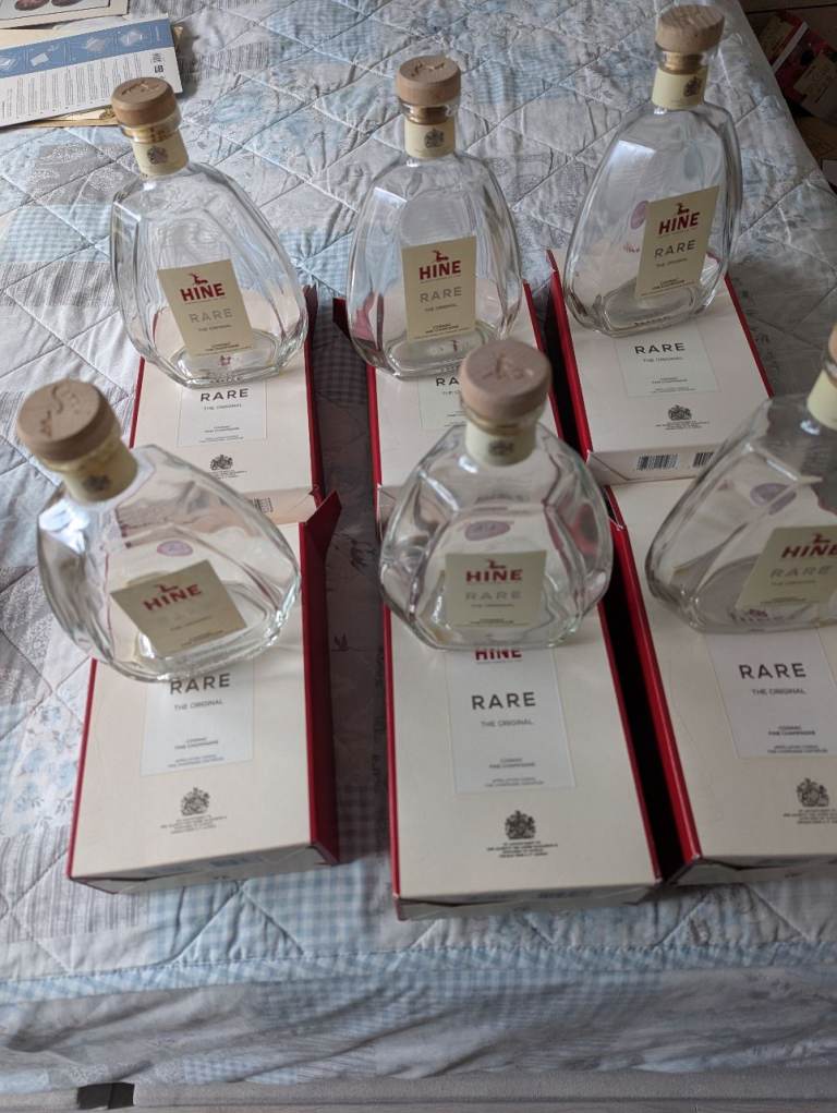 image for Empty hine bottle with boxes