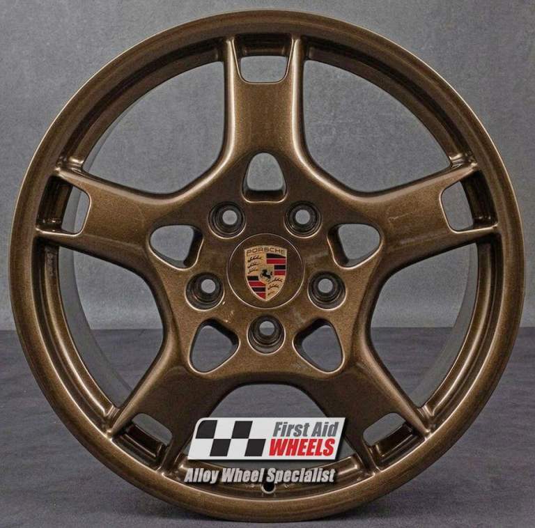 R326BR Swap PORSCHE CARRERA 4S 911-997 4X 19'' CRABCLAW GLOSS BRONZE ALLOY WHEELS