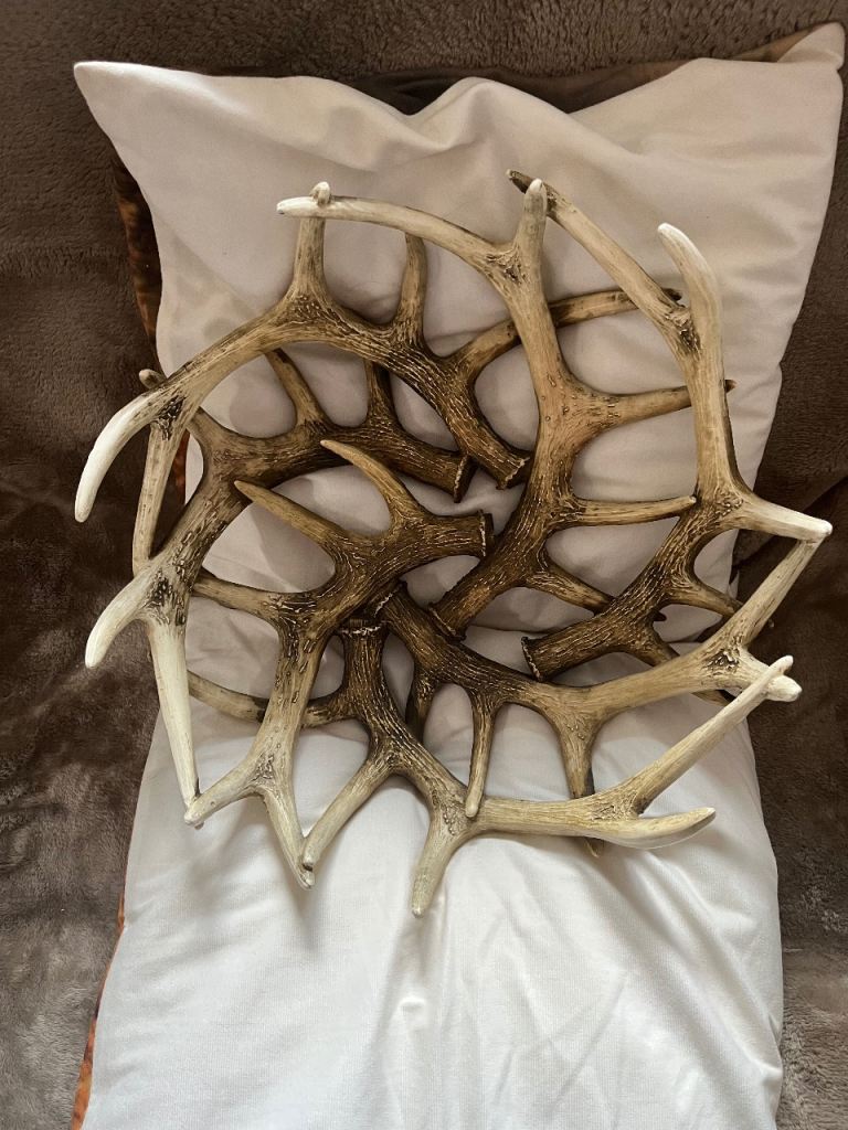 Next faux antler fruit bowl 