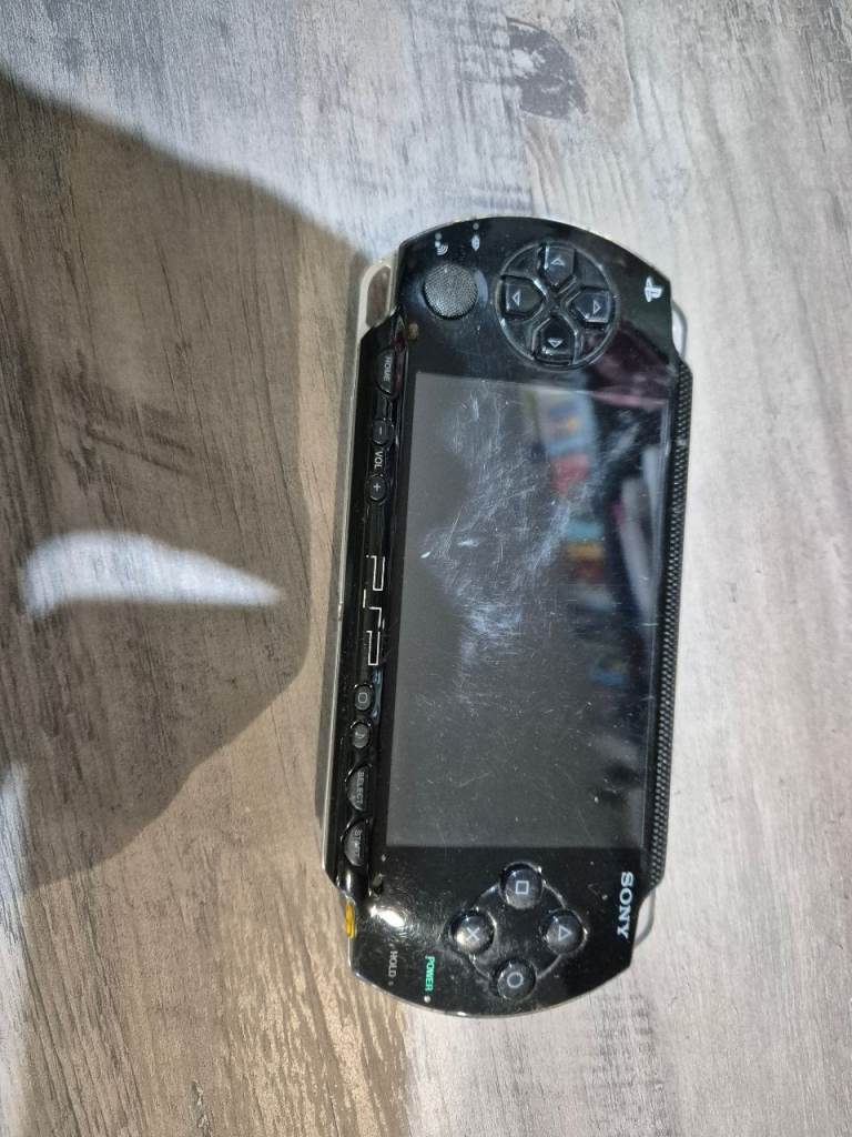 Sony PSP Handheld Console - Black, Fair Condition