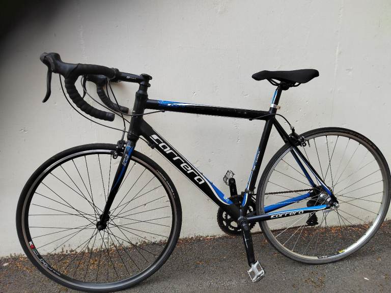Carrera Road Bike - Black and Blue, Good Condition