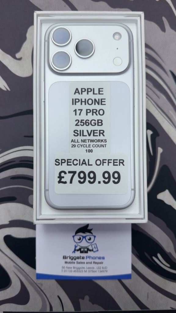 Apple iPhone 17 Pro 256GB Silver - All Networks, As Good As New