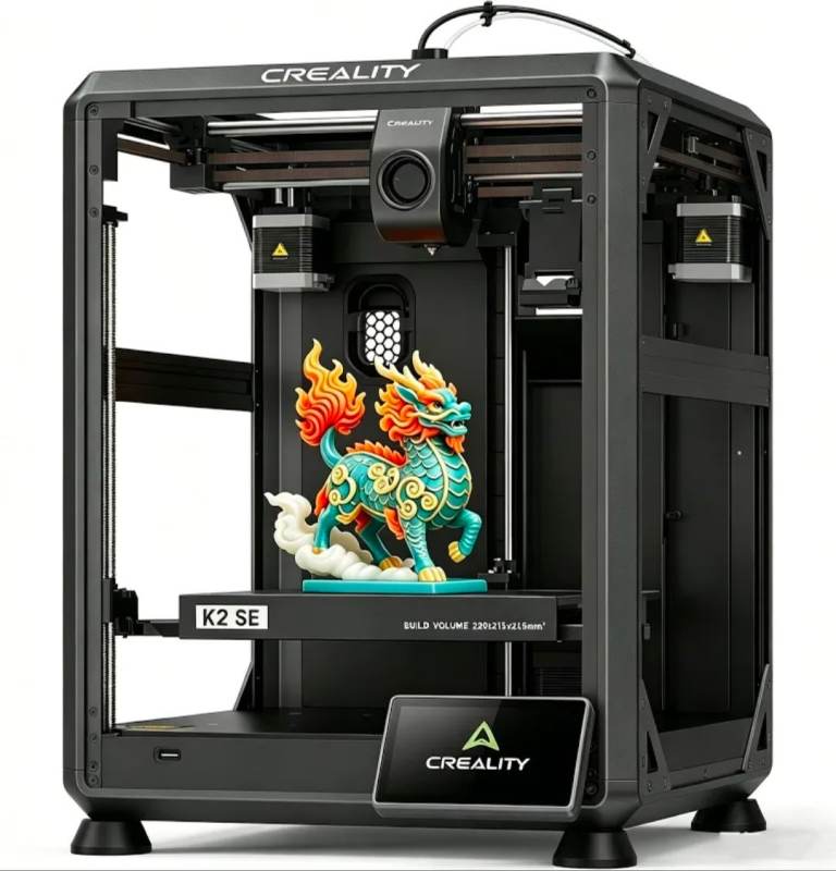3D Printer K2 SE + 6 Reels of Black PLA