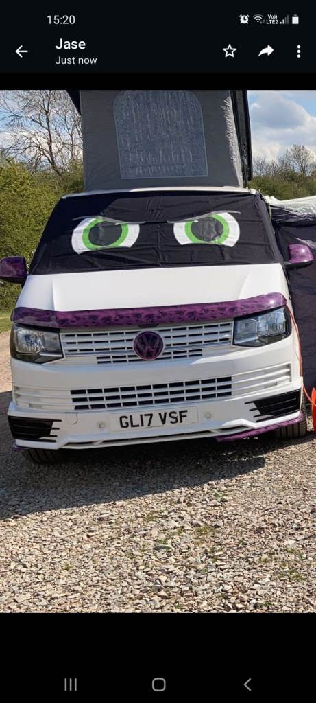Campervan blackout windscreen cover