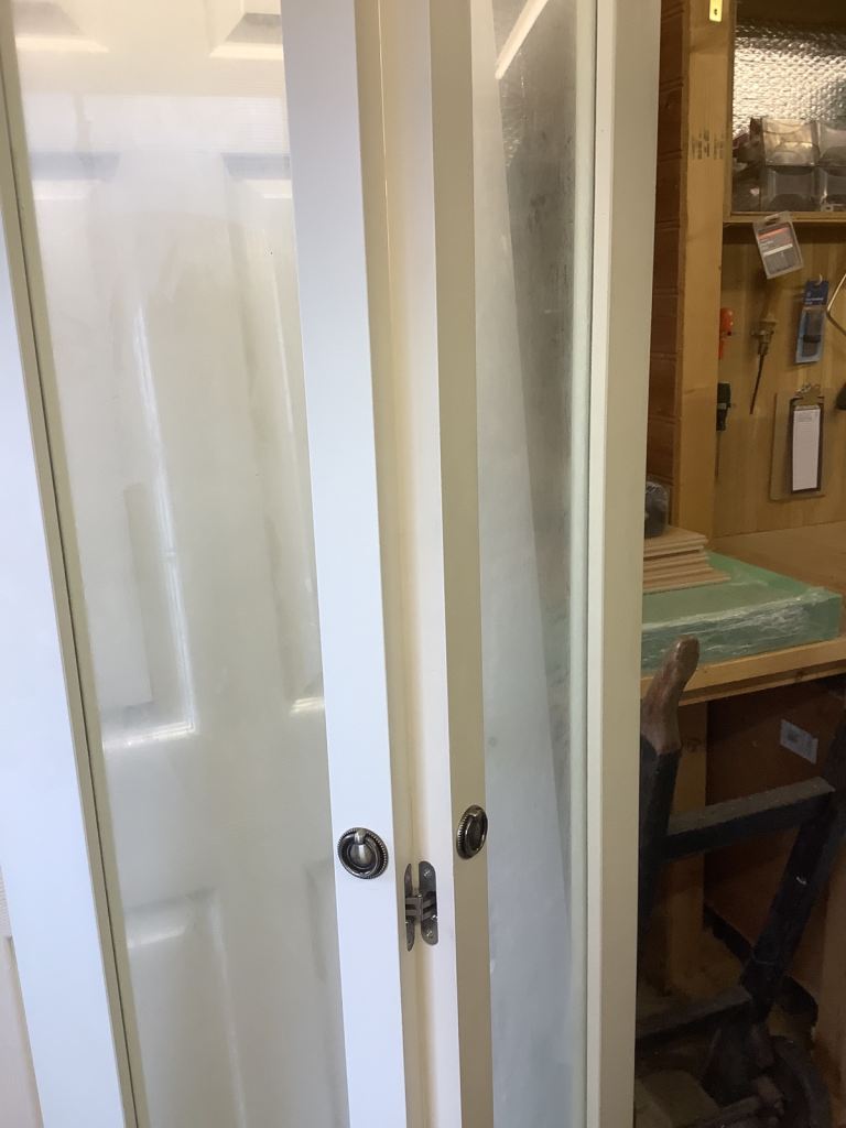 Internal white bi-fold doors 