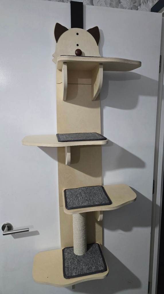 Cat door climbing post tree