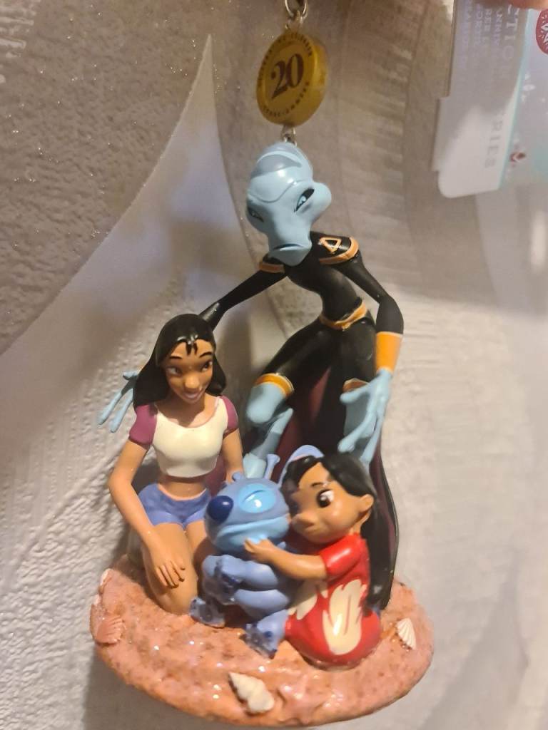 Disney Lilo and Stitch Ohana Family 20th Anniversary Special Sketchbook Ornament Hanging Decoration