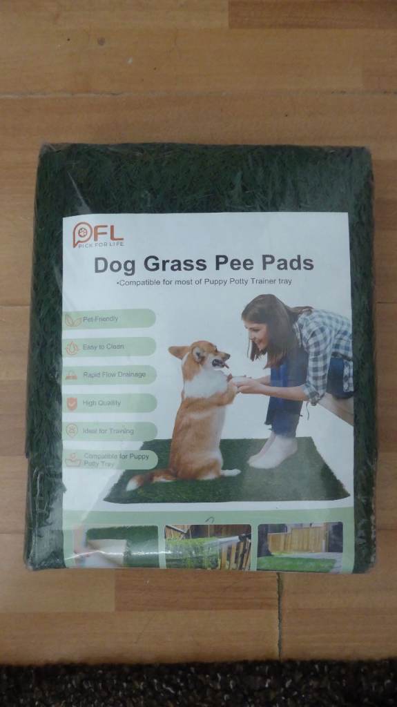 Dog Grass Pee Pads, - 2 pads - Dog Training Pad, Artificial Grass Turf, Puppy Potty