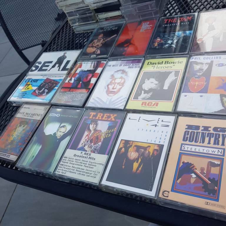 David Bowie cassettes and other artists seal Clash instinct