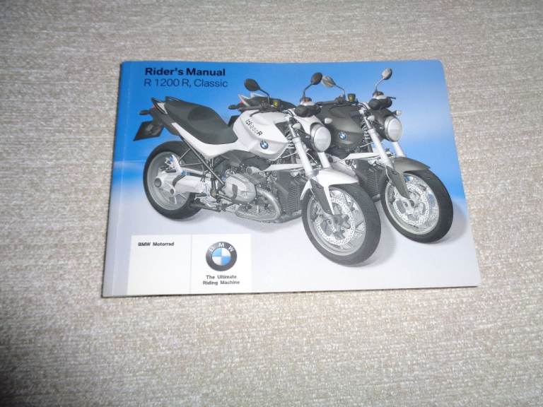 BMW R1200R Owners Manual .