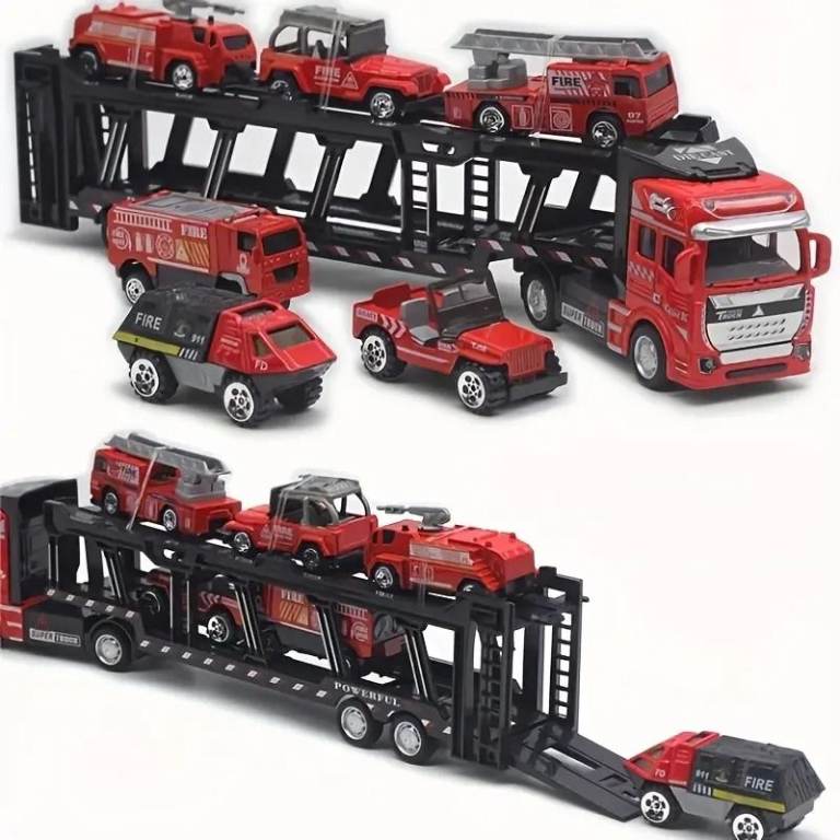 quality detailed 1/48scale 12.6 inch long 10 wheeled articulated trucks in 4 colours  new in box