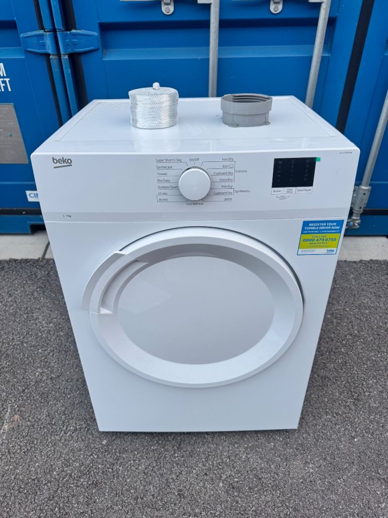 Beko DTLV70041W 7kg Vented Tumble Dryer White very little used as new possible delivery