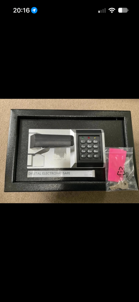 New Digital Electronic Safe with Keys 