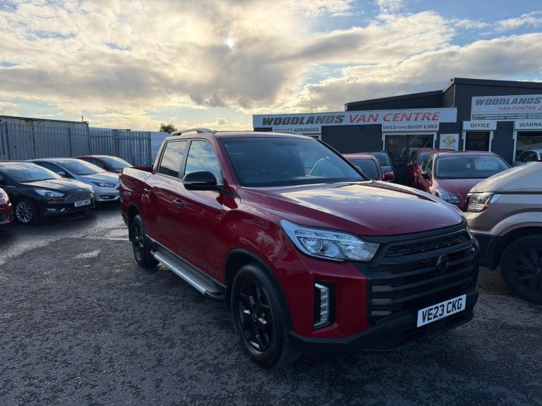 2023 ON 23 PLATE SSANGYOUNG MUSSO SARACEN AUTO 4X4 D-CAB PICKUP 35K ULEZ 