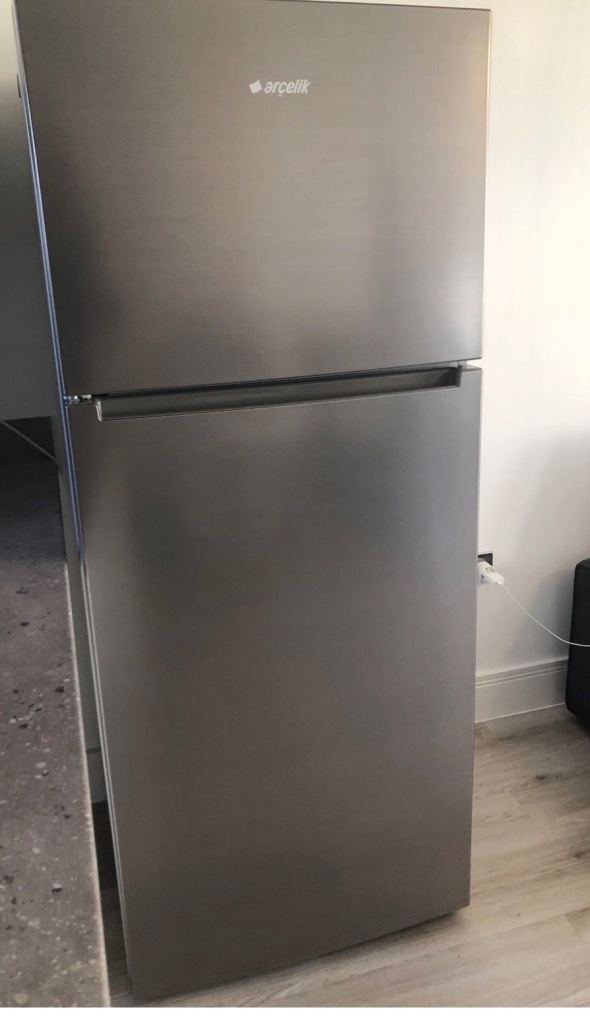 Brushed steel fridge freezer 70cm wide Very large 