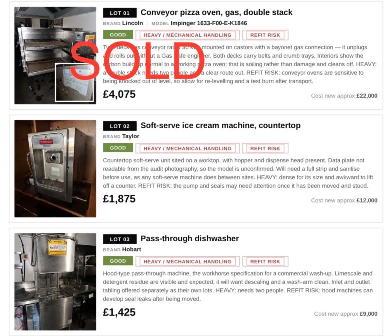 Used Catering Equipment (Pizza)