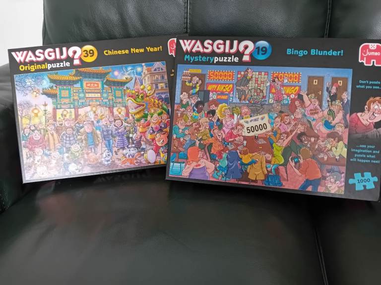 2 x 1000 pieces jigsaw puzzles 