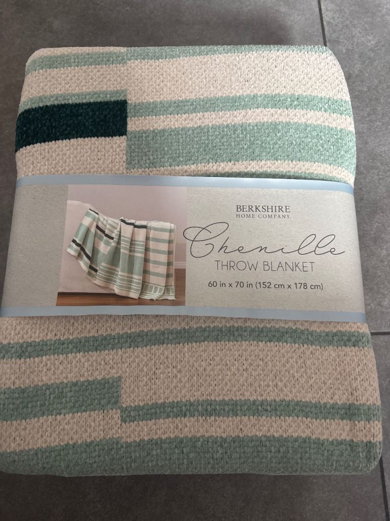 New Berkshire Home Company Chenille Throw Blanket - Multicoloured