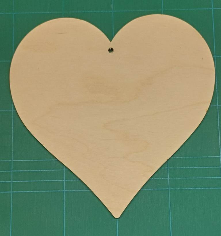 10 x 20cm Wooden Hearts, Craft, Shapes Blanks, Plywood 4mm