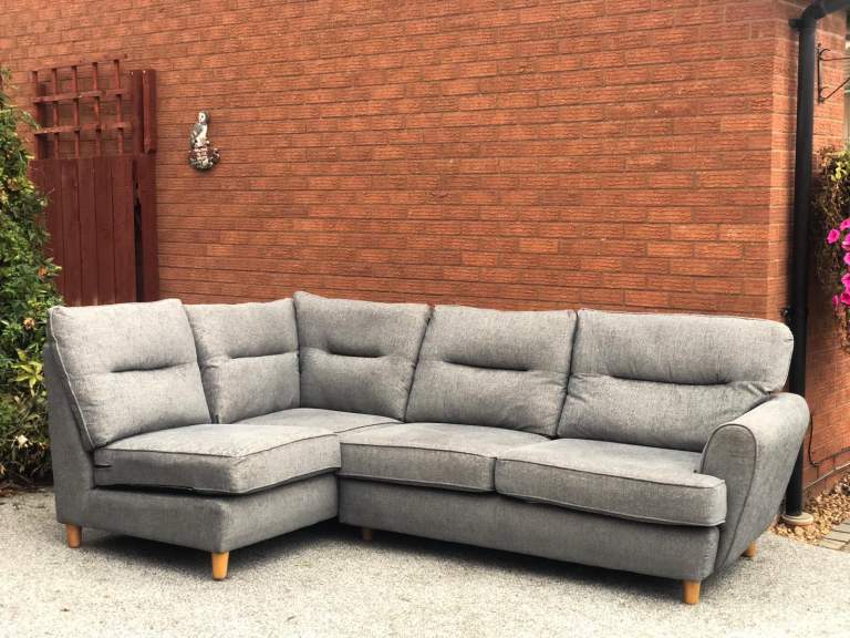 L-Shaped Sofa & Foot stool