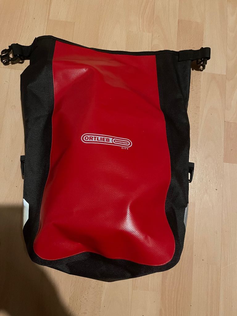 Pair of Ortlieb red Pannier waterproof bags New 