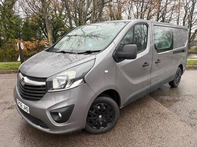2018 Vauxhall Vivaro 2900 1.6CDTI BiTurbo 125PS Sportive L2H1 6 SEATS D/Cab PANEL VAN Diesel Manual