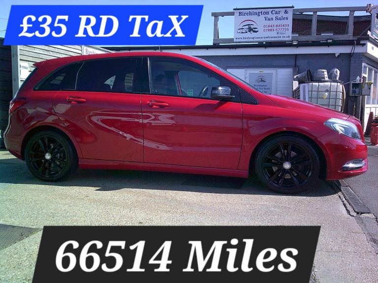 2014 Mercedes-Benz B Class B180 CDI SPORT **66514 MILES** VGC BLACK LEATHER ((£35 RD TAX)) DIESEL...