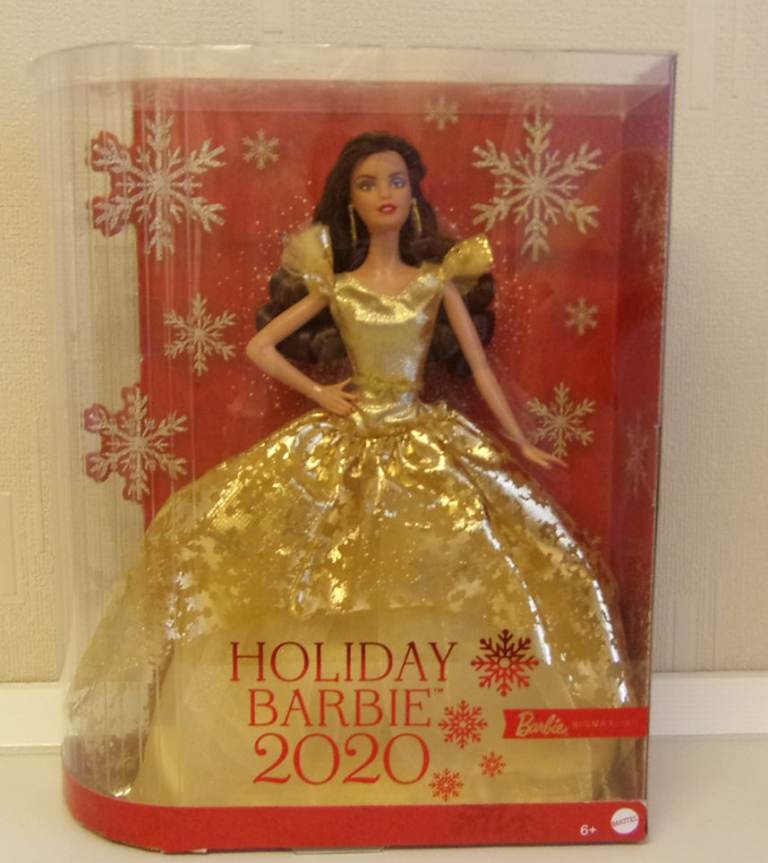 Holiday barbie signature doll 2020 walmart brunette exclusive (NRFB)