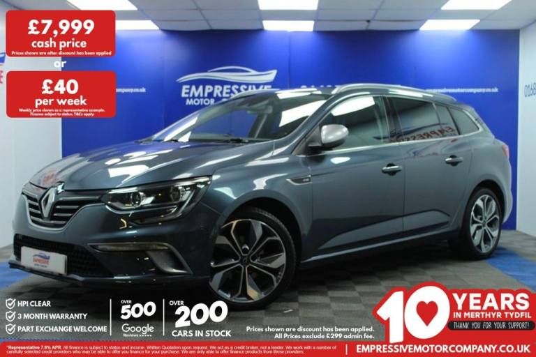 2020 20 RENAULT MEGANE 1.5 BLUE DCI GT LINE SPORT TOURER 5DR DIESEL MANUAL EURO